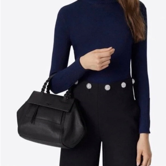 Tory Burch Half-moon Leather Bag with Crossbody Strap - Picture 8 of 8